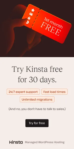 try kinsta free for 30 days
