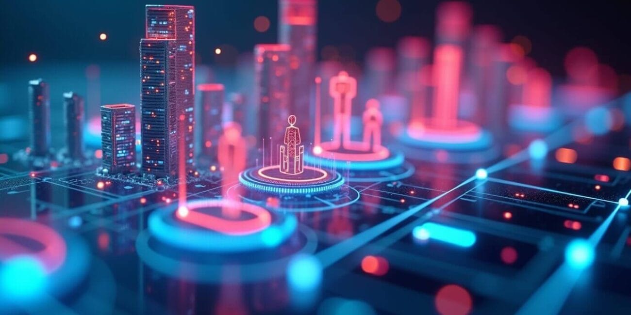 a digital image of a city